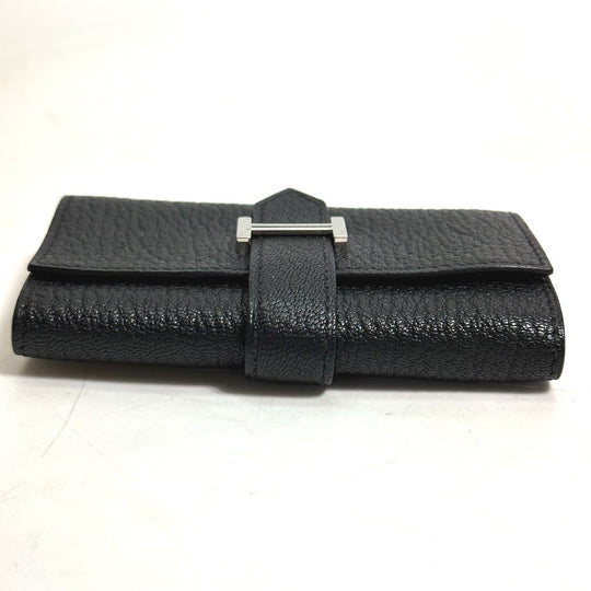 HERMES Key case Key holder  Chevre Misol black HMetal Key Bean unisex(Unisex) Used Authentic