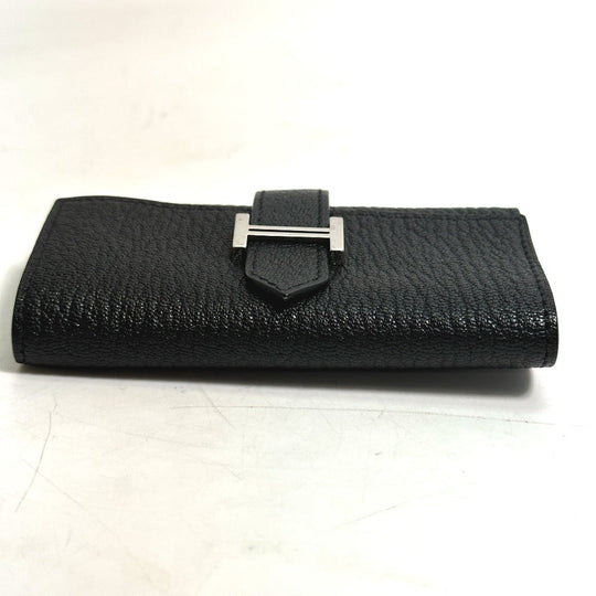 HERMES Key case Key holder  Chevre Misol black HMetal Key Bean unisex(Unisex) Used Authentic