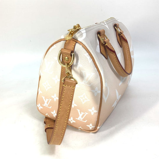 LOUIS VUITTON Handbag M45722 Monogram giant canvas Orange Monogram Giant Gradient Speedy bandouliere25 Women Used Authentic
