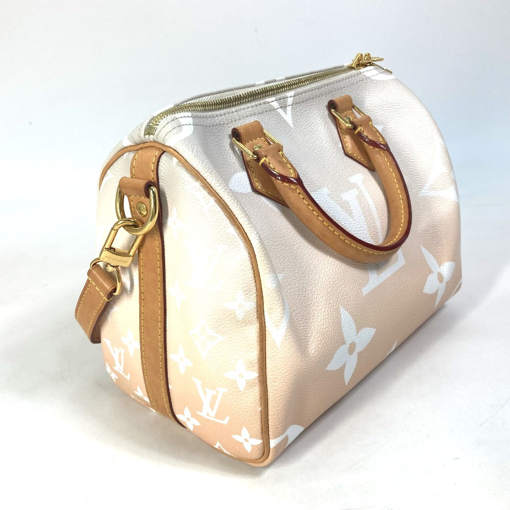 LOUIS VUITTON Handbag M45722 Monogram giant canvas Orange Monogram Giant Gradient Speedy bandouliere25 Women Used Authentic