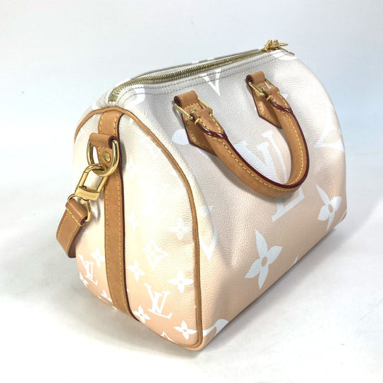 LOUIS VUITTON Handbag M45722 Monogram giant canvas Orange Monogram Giant Gradient Speedy bandouliere25 Women Used Authentic