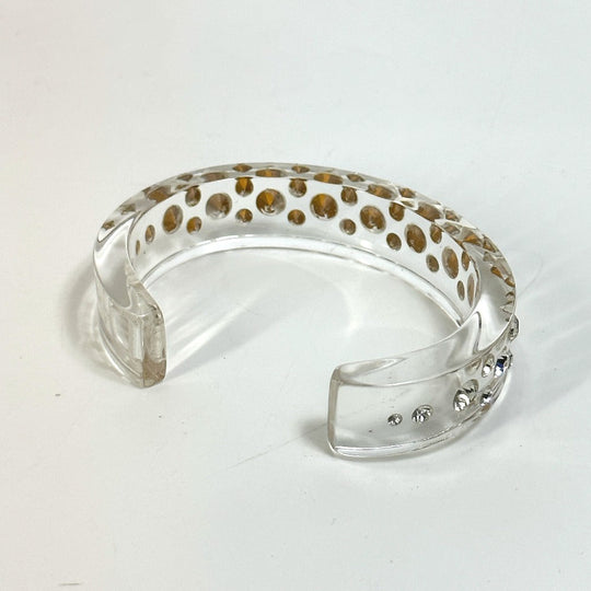Dior Bangle Plastic, Rhinestone clear logo Rhinestone