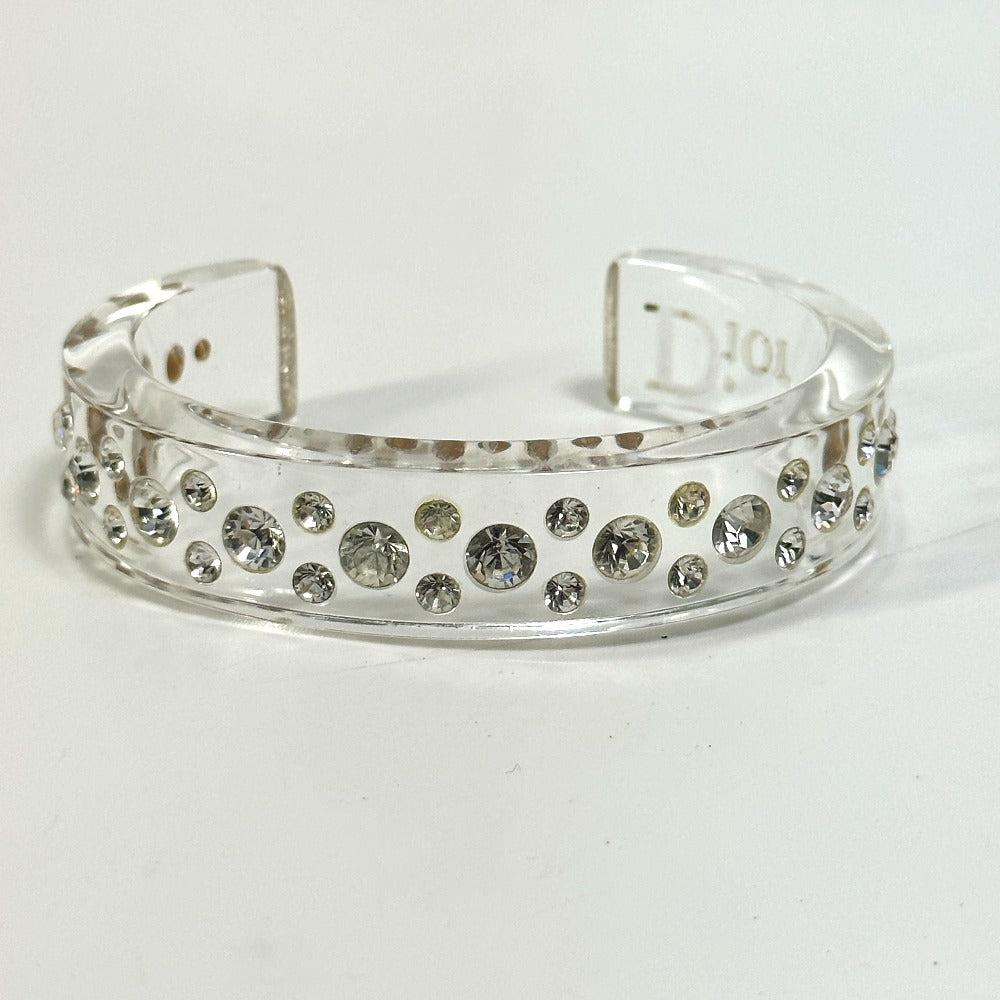 Dior Bangle Plastic, Rhinestone clear logo Rhinestone