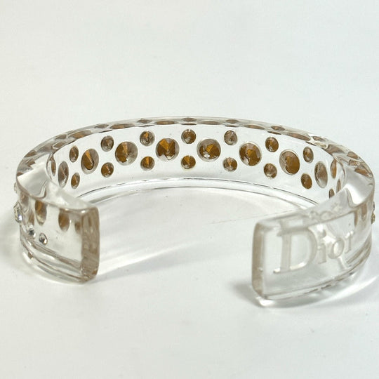 Dior Bangle Plastic, Rhinestone clear logo Rhinestone