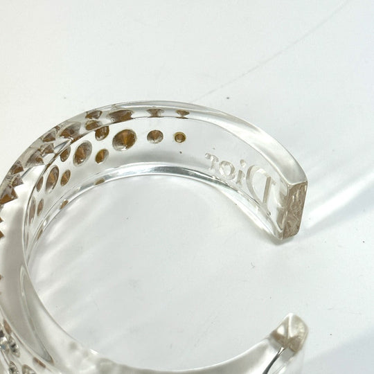 Dior Bangle Plastic, Rhinestone clear logo Rhinestone