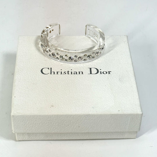 Dior Bangle Plastic, Rhinestone clear logo Rhinestone