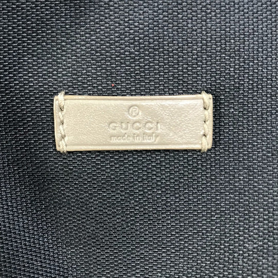 GUCCI Shoulder Bag 257265 Canvas / leather Dark Navy type GG Guccisima logo Women Used Authentic