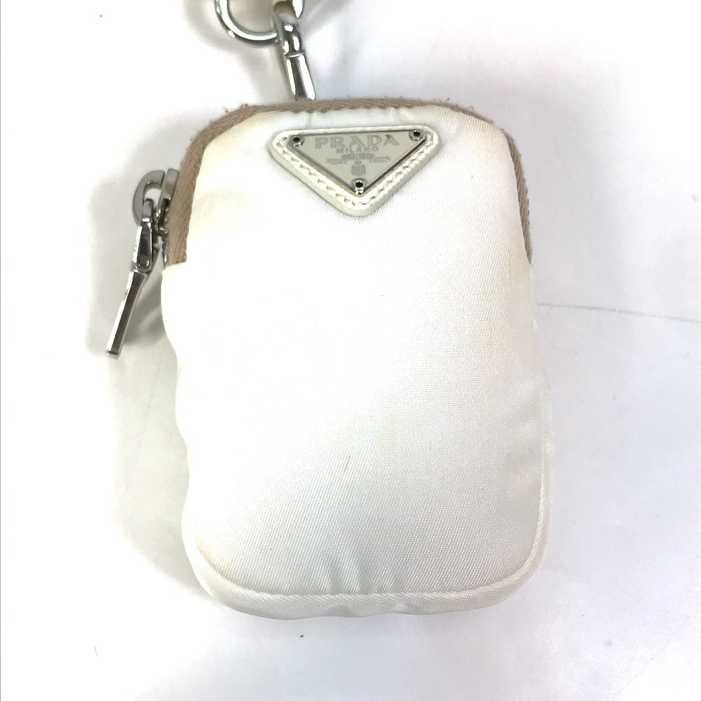 PRADA Shoulder Bag 1BH204 Nylon white Triangle logo plate Re-Edition 2005 Women Used Authentic