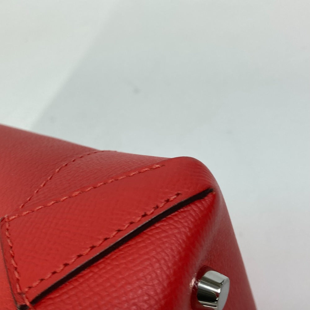 HERMES Tote Bag Evercolor, Epsom Red maxi box cover 30 Women Used Authentic
