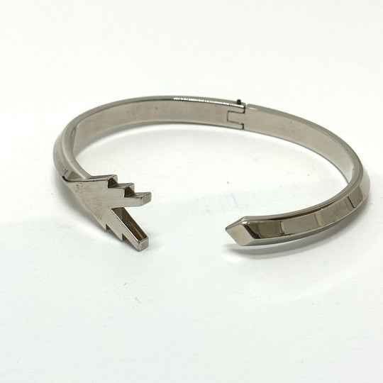 LOUIS VUITTON Bangle M00051 Gold Plated Silver bracelet cuff VVV mens Used Authentic