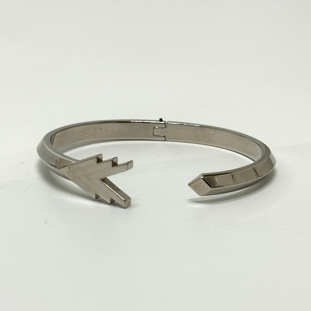 LOUIS VUITTON Bangle M00051 Gold Plated Silver bracelet cuff VVV mens Used Authentic