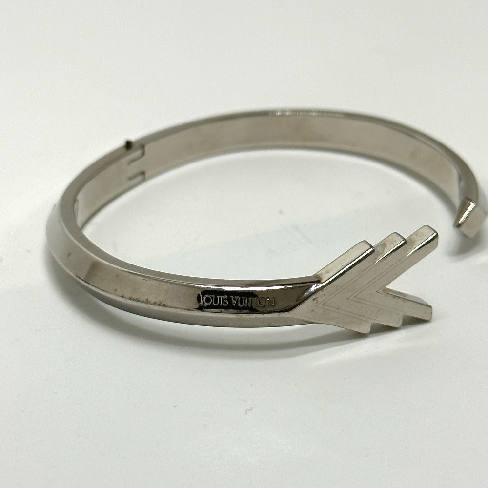 LOUIS VUITTON Bangle M00051 Gold Plated Silver bracelet cuff VVV mens Used Authentic