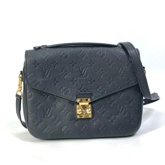 LOUIS VUITTON Shoulder Bag M41487 Monogram Ann Platt Leather black Monogram Ann Platt Pochette Metis MM Women Used Authentic