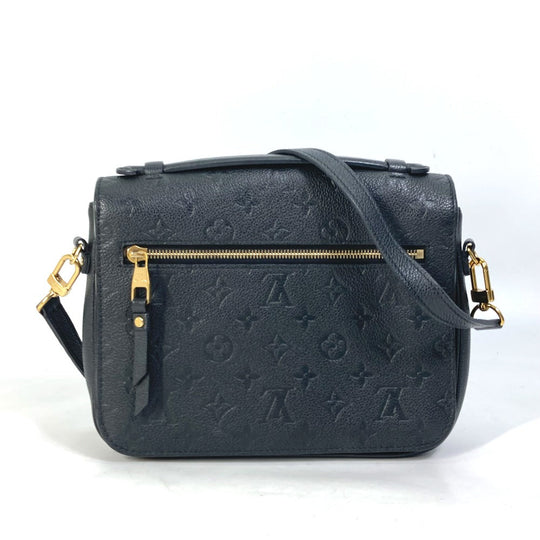 LOUIS VUITTON Shoulder Bag M41487 Monogram Ann Platt Leather black Monogram Ann Platt Pochette Metis MM Women Used Authentic