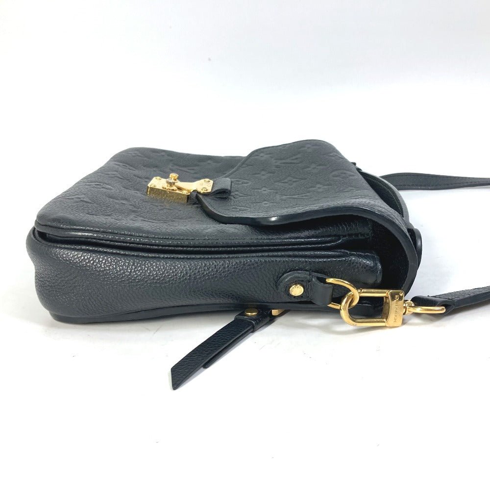 LOUIS VUITTON Shoulder Bag M41487 Monogram Ann Platt Leather black Monogram Ann Platt Pochette Metis MM Women Used Authentic