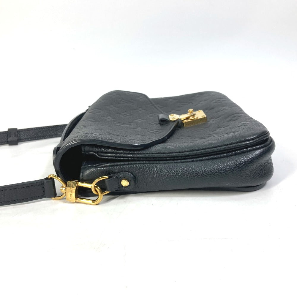 LOUIS VUITTON Shoulder Bag M41487 Monogram Ann Platt Leather black Monogram Ann Platt Pochette Metis MM Women Used Authentic