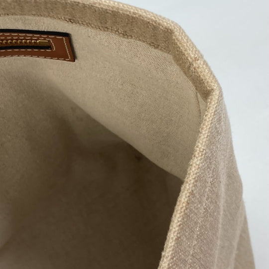 CELINE Shoulder Bag 19006 Canvas / leather Brown Shoulder Horizontal hippo Women Used Authentic