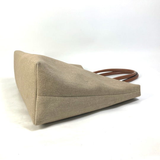CELINE Shoulder Bag 19006 Canvas / leather Brown Shoulder Horizontal hippo Women Used Authentic