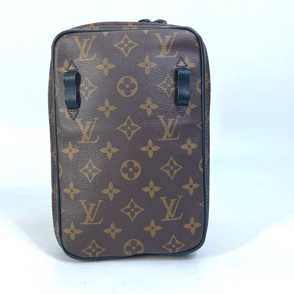 LOUIS VUITTON Shoulder Bag M44477 Monogram canvas Brown Monogram Solar Powered Ray Utility Side Bag mens Used Authentic