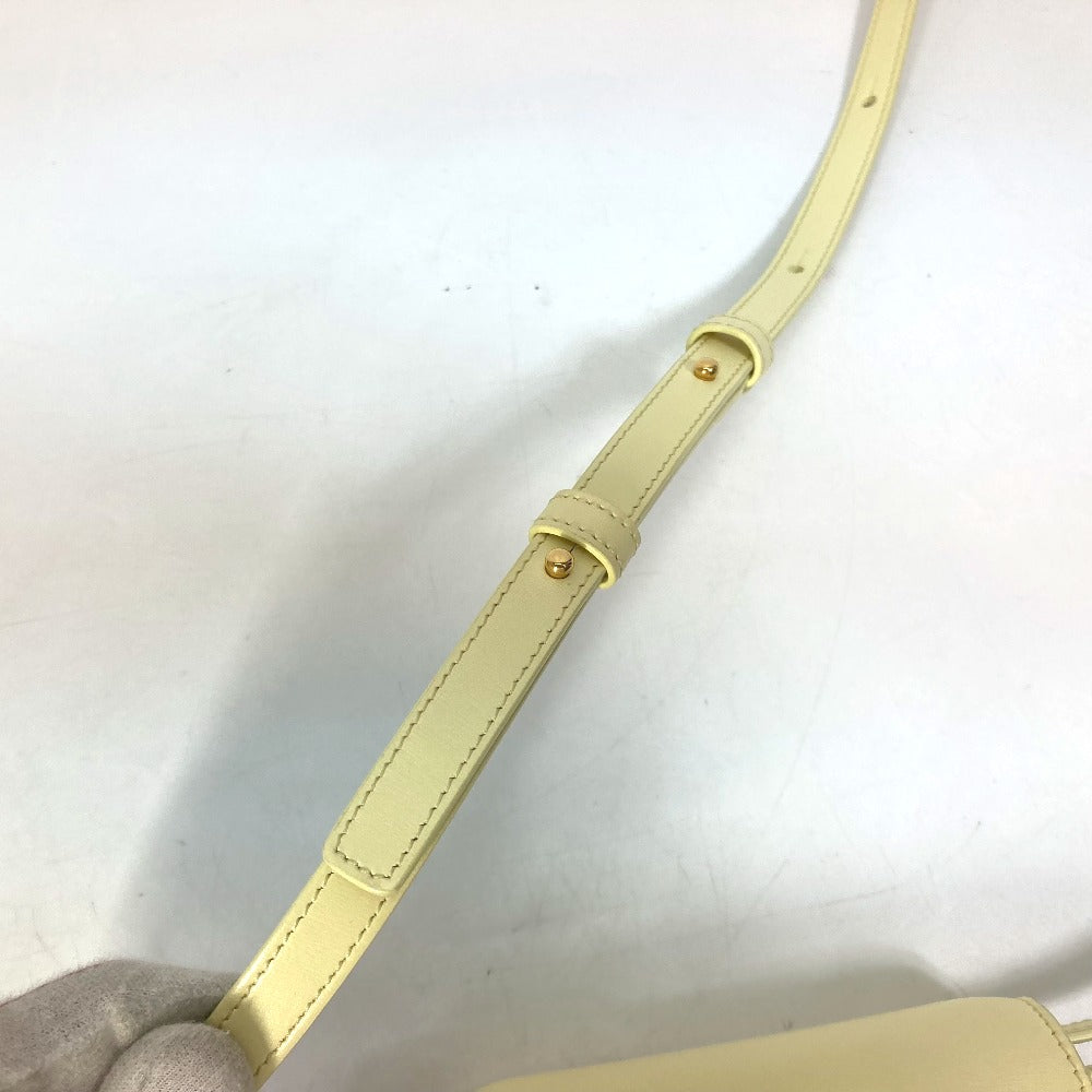 CELINE Shoulder Bag 10I513DPV.11OY leather yellow Shiny calfskin mini triomphe Women Used Authentic