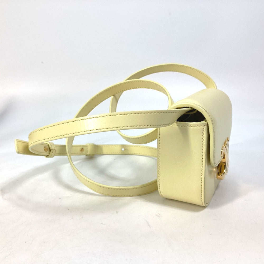 CELINE Shoulder Bag 10I513DPV.11OY leather yellow Shiny calfskin mini triomphe Women Used Authentic