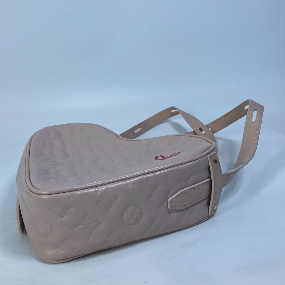 LOUIS VUITTON Shoulder Bag M58738 leather pink Monogram Sac Cool Fallen Love Women Used Authentic