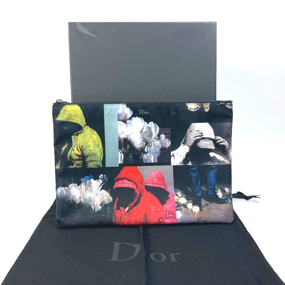 Dior Clutch bag 2FBCA161XXQ Nylon black Francois Barr mens Used Authentic
