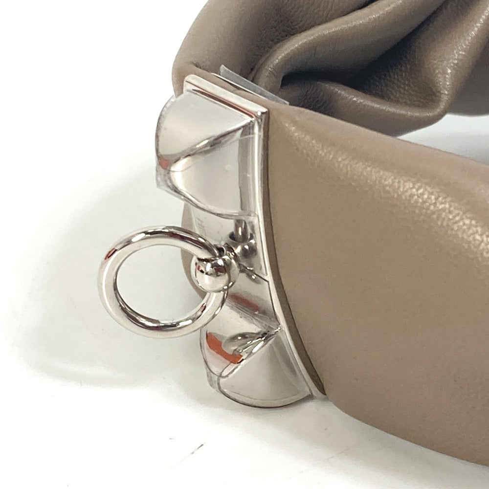 HERMES bracelet leather Brown accessories medor Torsado Women Used Authentic