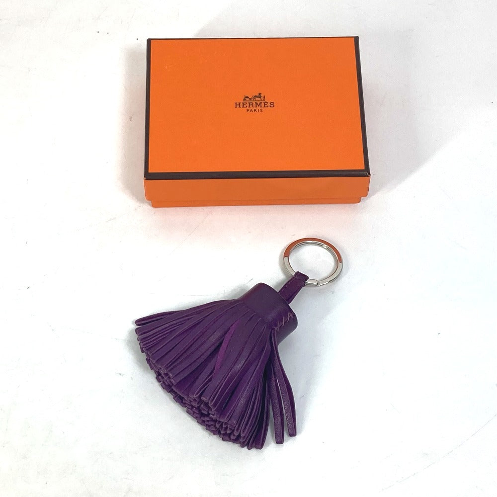 HERMES Key ring Anyo Miro purple key ring Carmen Women Used Authentic