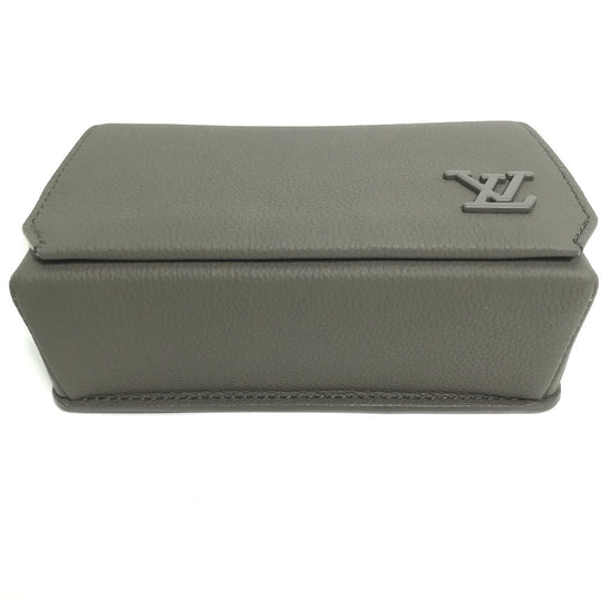 LOUIS VUITTON Shoulder Bag M82281 leather Gray type Aerogram Fastline Wearable Wallet mens Used Authentic