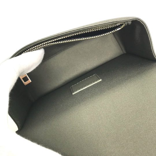 LOUIS VUITTON Shoulder Bag M82281 leather Gray type Aerogram Fastline Wearable Wallet mens Used Authentic