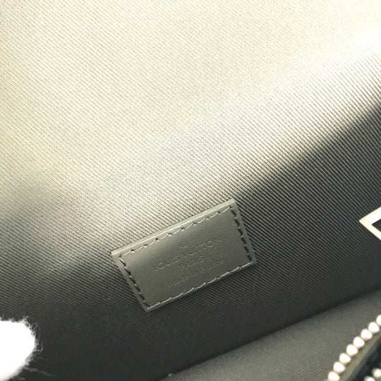 LOUIS VUITTON Shoulder Bag M82281 leather Gray type Aerogram Fastline Wearable Wallet mens Used Authentic