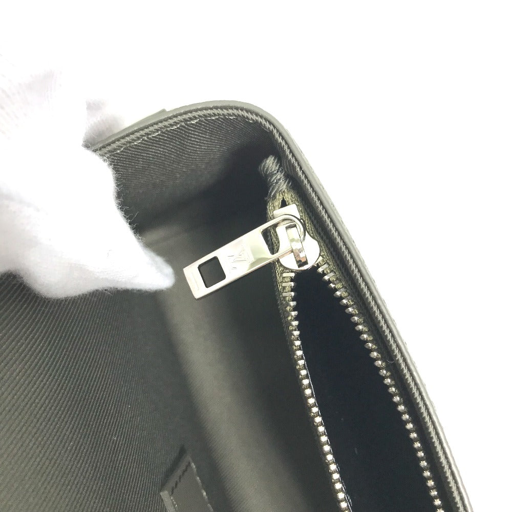 LOUIS VUITTON Shoulder Bag M82281 leather Gray type Aerogram Fastline Wearable Wallet mens Used Authentic