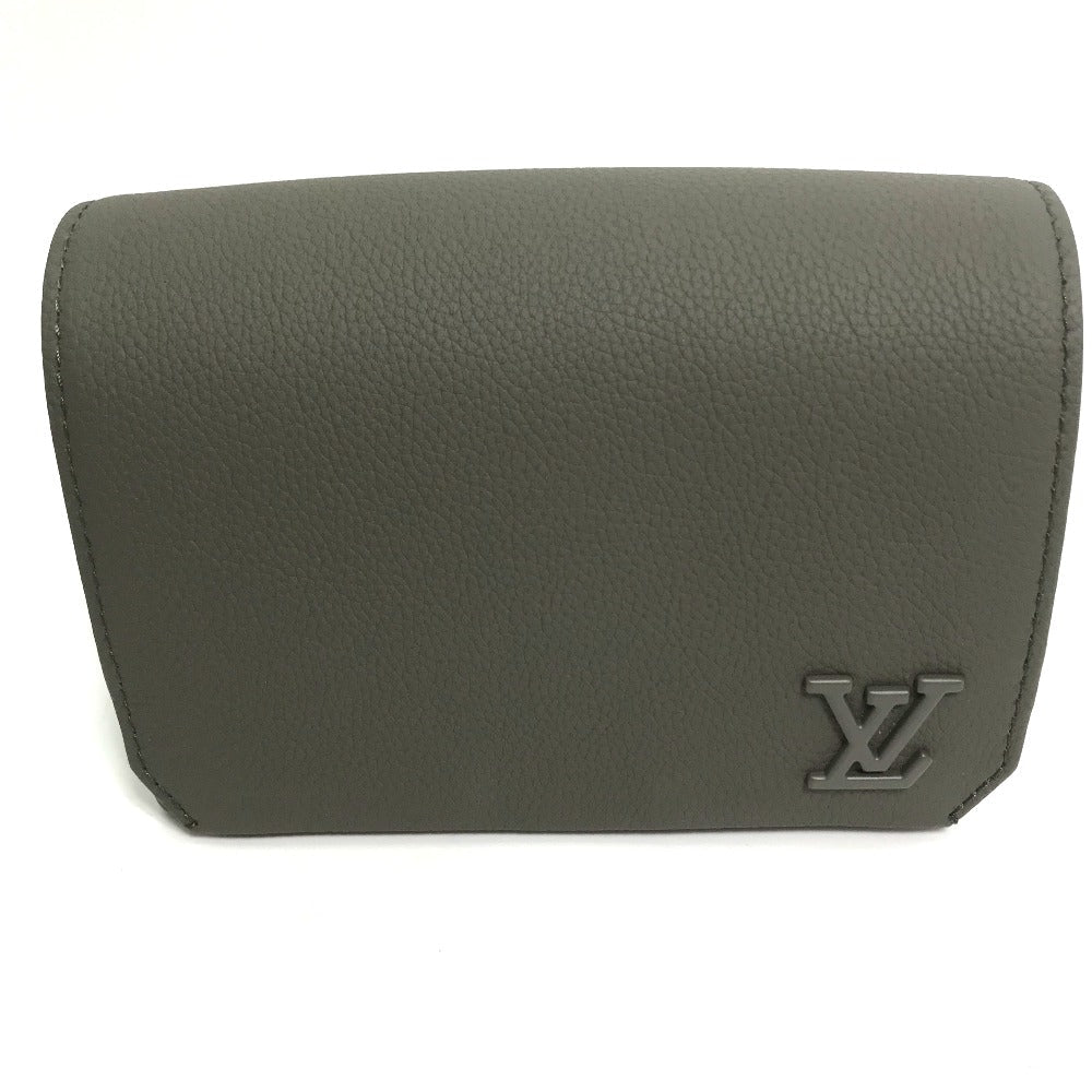 LOUIS VUITTON Shoulder Bag M82281 leather Gray type Aerogram Fastline Wearable Wallet mens Used Authentic