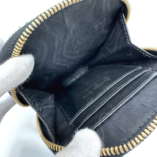 Christian Dior Shoulder Bag S0842ONMJ leather black Canage Phone case Women Used Authentic