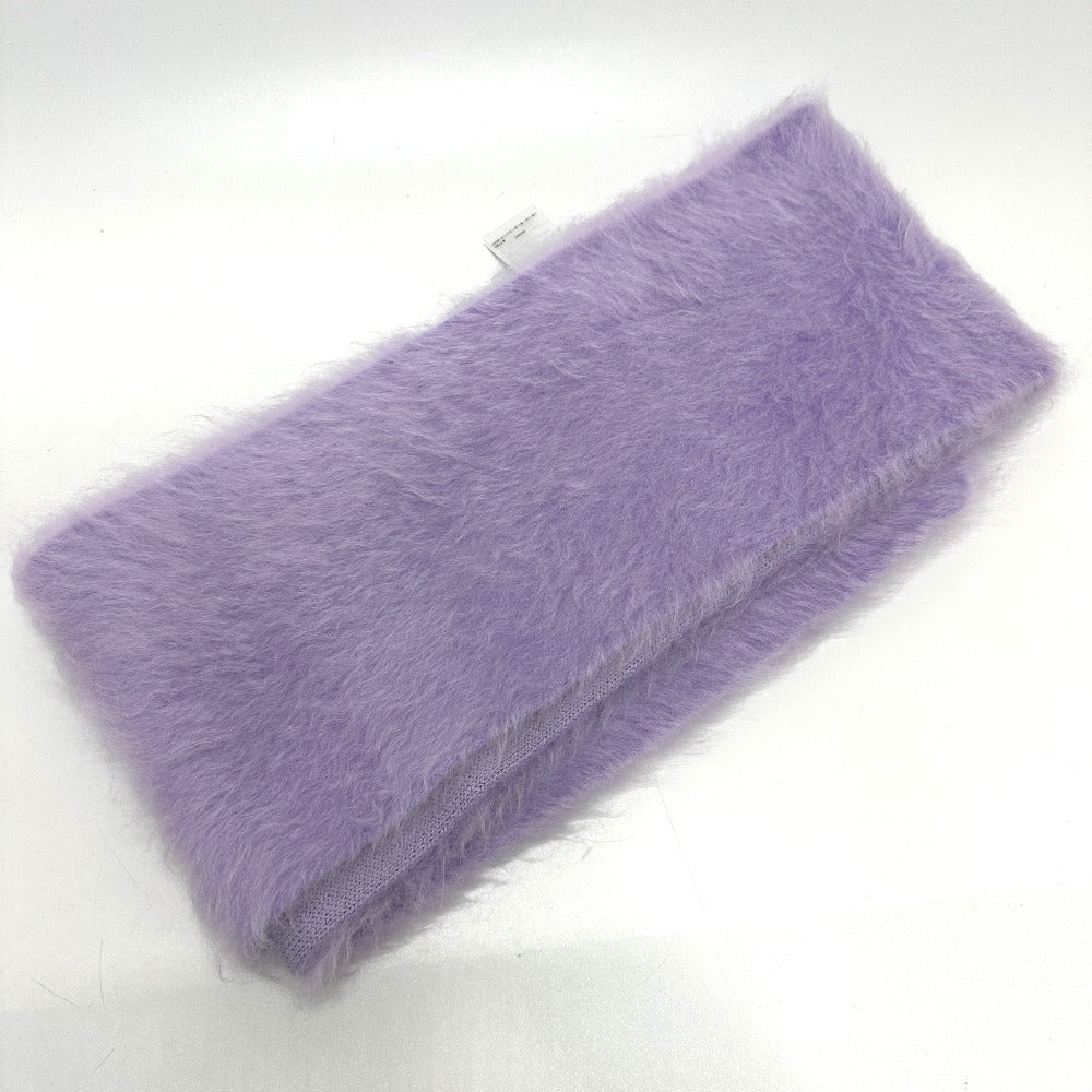 BOTTEGAVENETA Scarf 717775 mohair purple double mohair Women Used Authentic