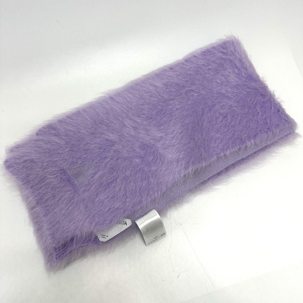 BOTTEGAVENETA Scarf 717775 mohair purple double mohair Women Used Authentic