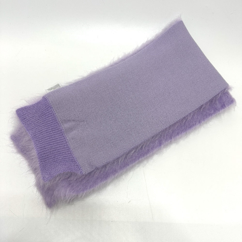BOTTEGAVENETA Scarf 717775 mohair purple double mohair Women Used Authentic