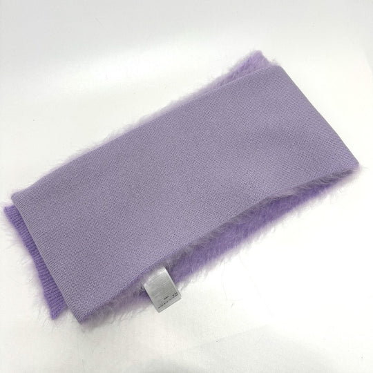 BOTTEGAVENETA Scarf 717775 mohair purple double mohair Women Used Authentic