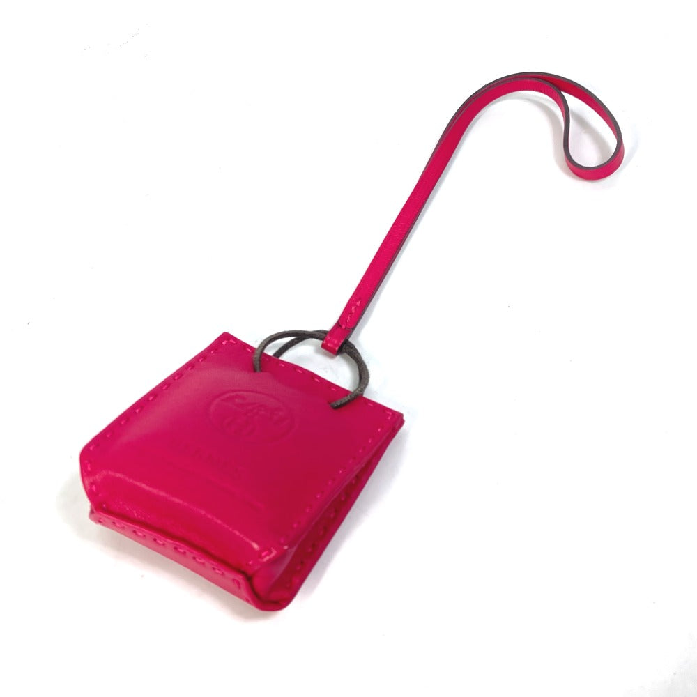 HERMES Bag charm Anyo Miro pink sack orange Women Used Authentic