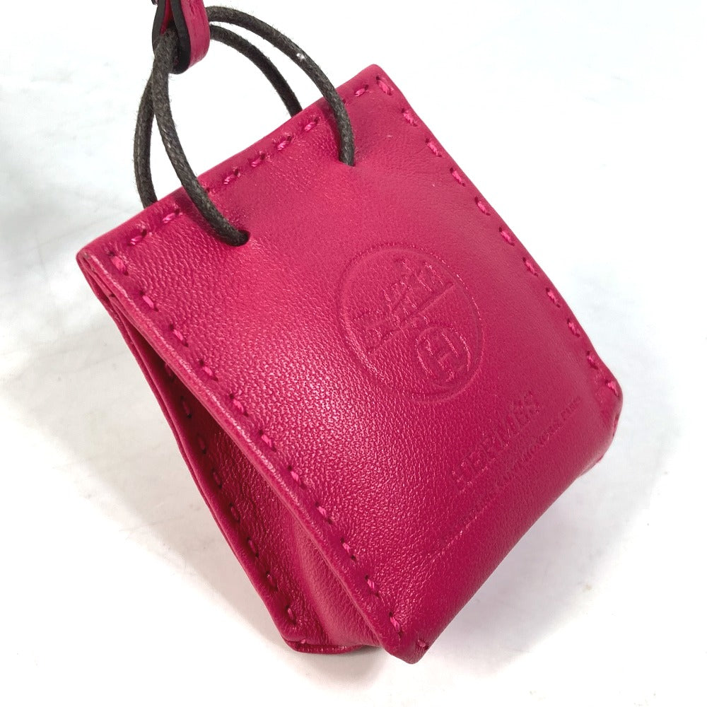 HERMES Bag charm Anyo Miro pink sack orange Women Used Authentic