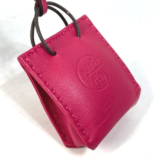 HERMES Bag charm Anyo Miro pink sack orange Women Used Authentic