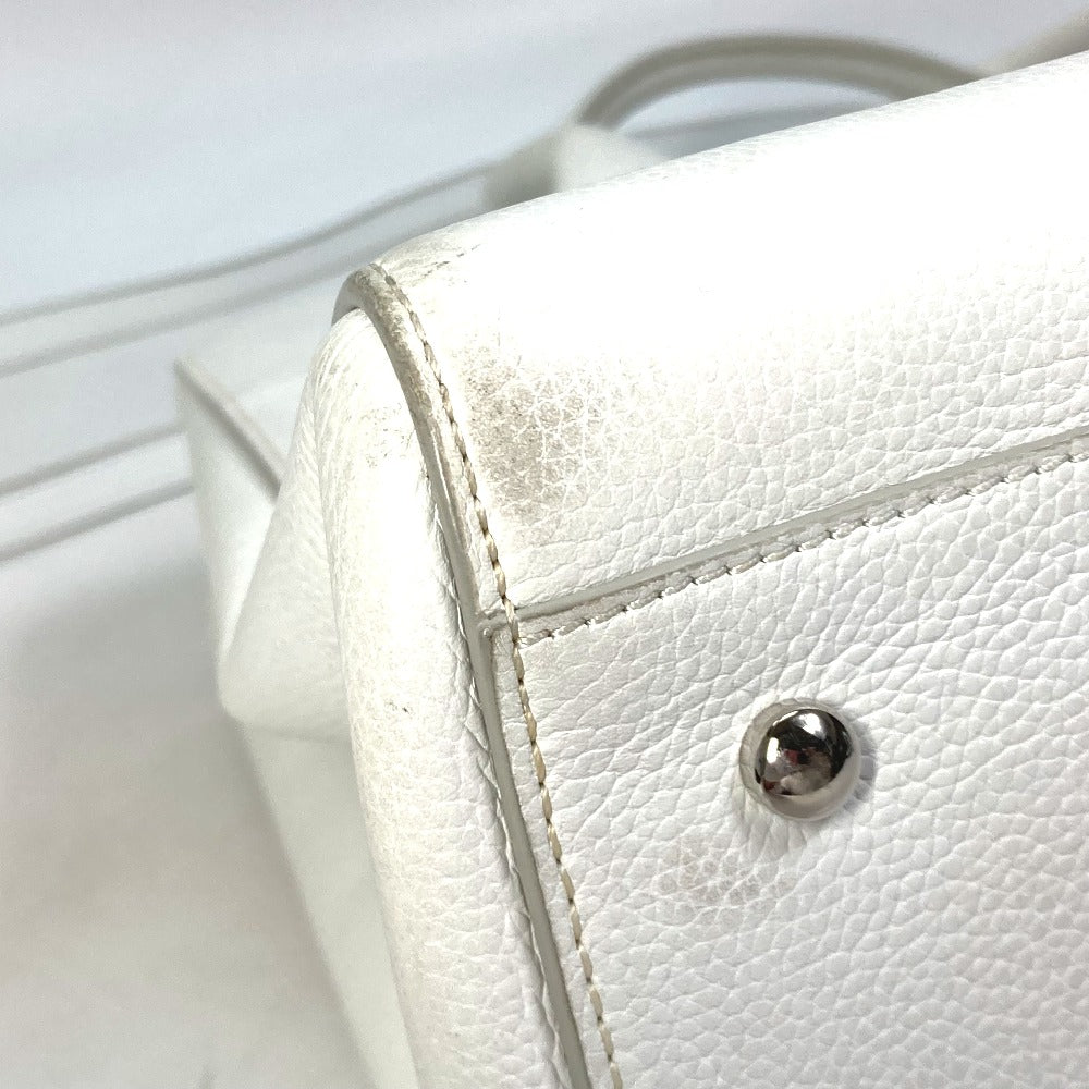 CHANEL Handbag A69931 Caviar skin white CC COCO Mark neo executive large Women Used Authentic