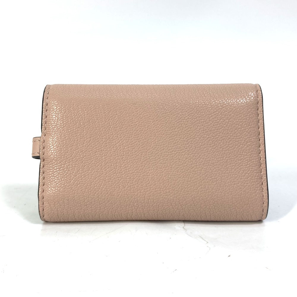 Dior Key case Key holder  S5695CCEH leather pink saddle Key case Key holder 4-row Women Used Authentic
