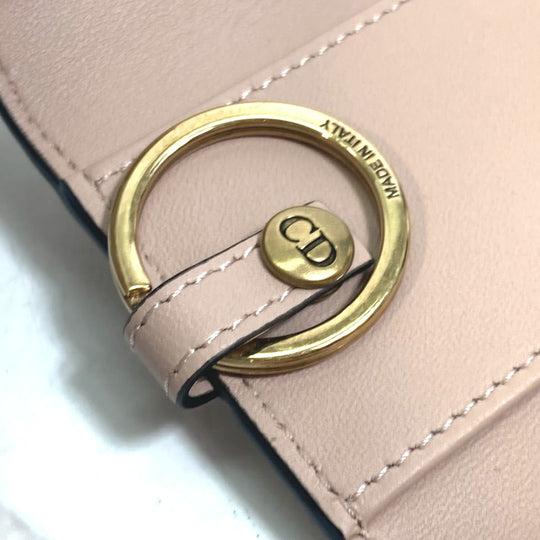 Dior Key case Key holder  S5695CCEH leather pink saddle Key case Key holder 4-row Women Used Authentic