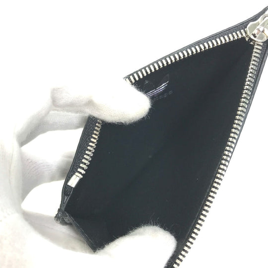 BALENCIAGA Coin case 721896 leather black logo card holder fragment case mens Used Authentic