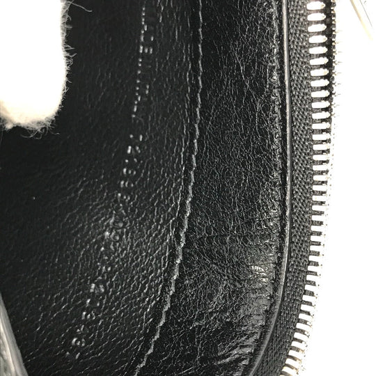 BALENCIAGA Coin case 721896 leather black logo card holder fragment case mens Used Authentic