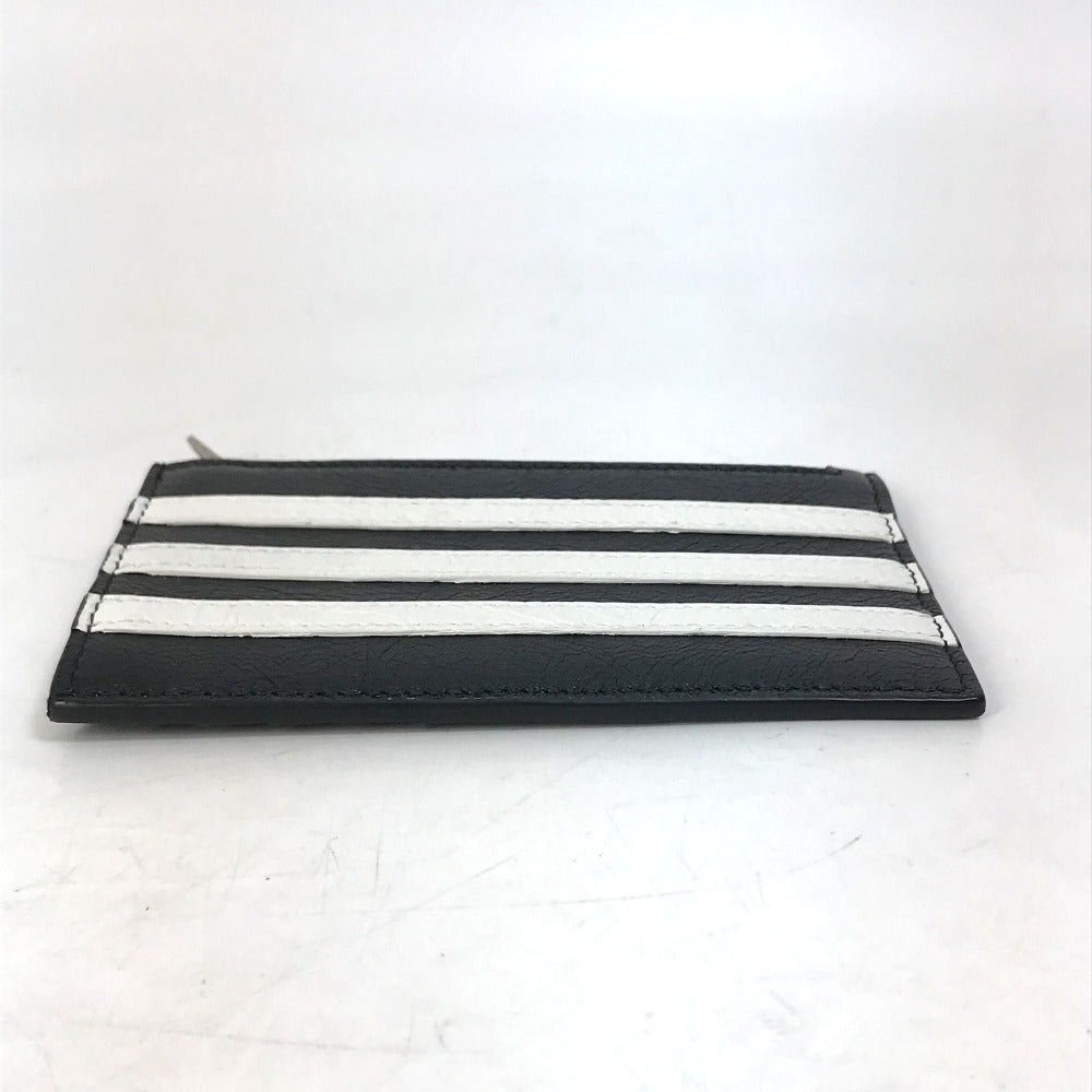 BALENCIAGA Coin case 721896 leather black logo card holder fragment case mens Used Authentic