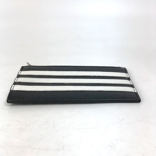 BALENCIAGA Coin case 721896 leather black logo card holder fragment case mens Used Authentic