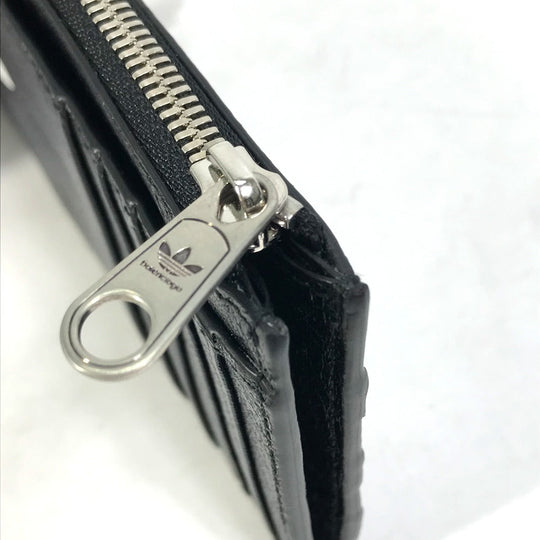 BALENCIAGA Coin case 721896 leather black logo card holder fragment case mens Used Authentic